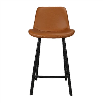 เก้าอี้บาร์สีน้ำตาลมีสไตล์